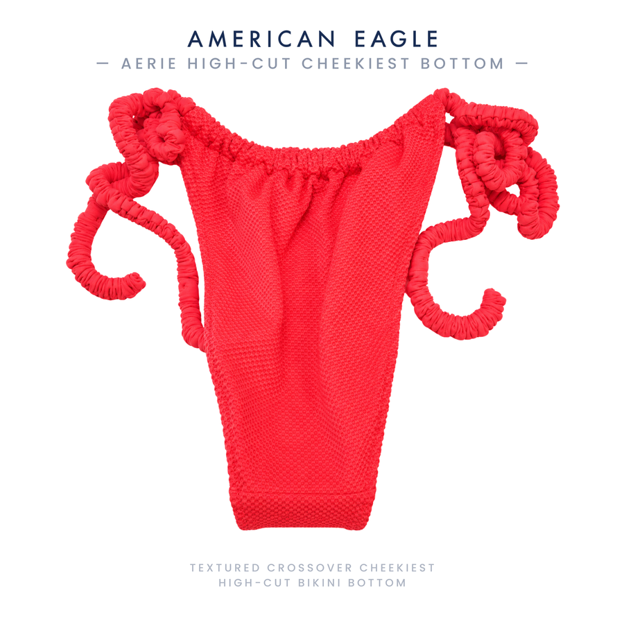 Aerie Textured Coral Swimsuit Bottoms — Choose Style & Size