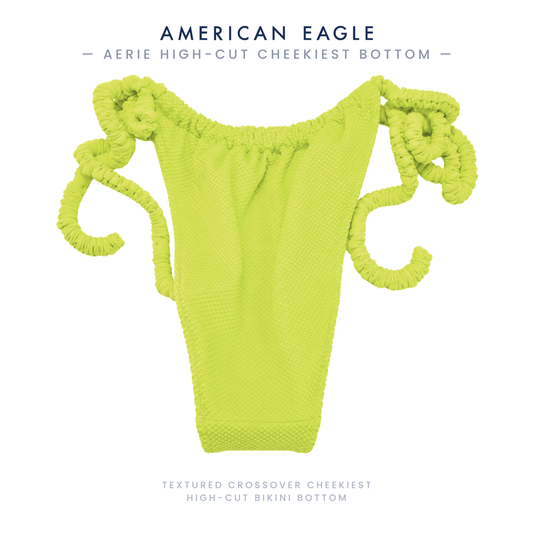 Aerie Textured Neon Yellow Swimsuit Bottoms — Choose Style & Size