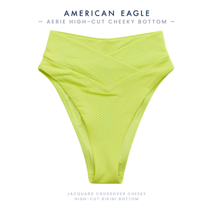 Aerie Textured Neon Yellow Swimsuit Bottoms — Choose Style & Size