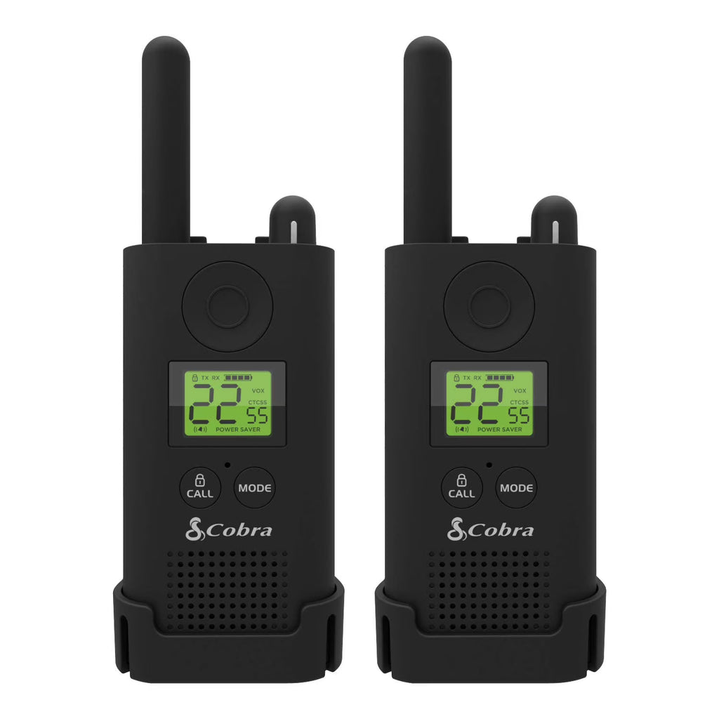 Cobra PX500 Pro Business Two-Way Radios – 2-Pack with Charging Dock