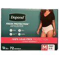 Depend Fresh Protection Women’s Incontinence Underwear – Medium, 72 Count