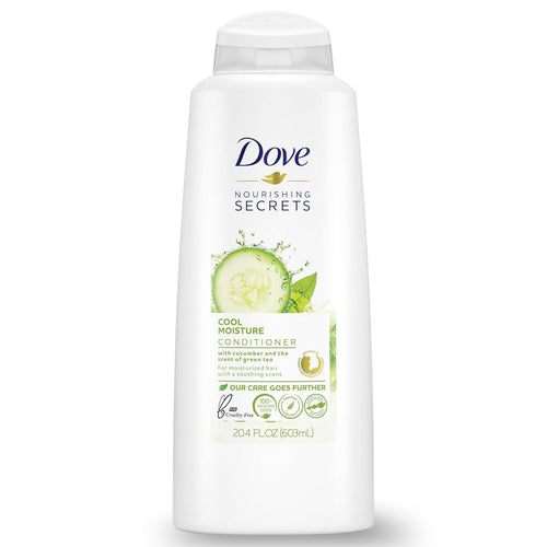 Dove Cool Moisture Conditioner Cucumber and Green Tea 20.4 oz bottle front view