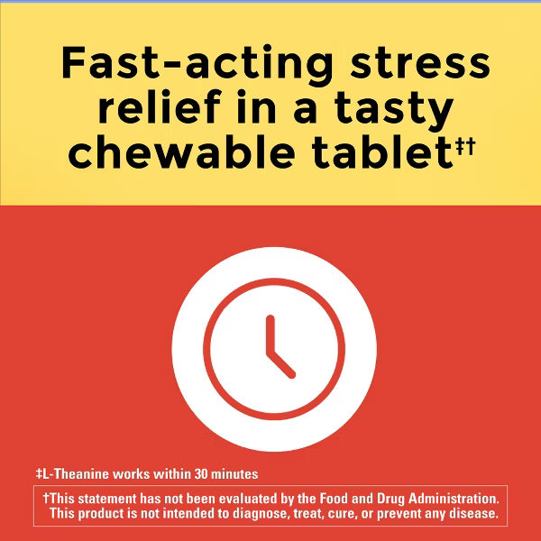 Nature Made L-Theanine 200mg Chewable Tablets
