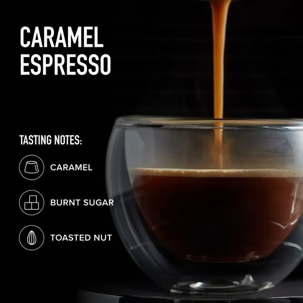 Peet's Coffee Caramel Dark Roast Espresso Capsules 10 Ct (Case of 10 Boxes / 100 Pods Total)