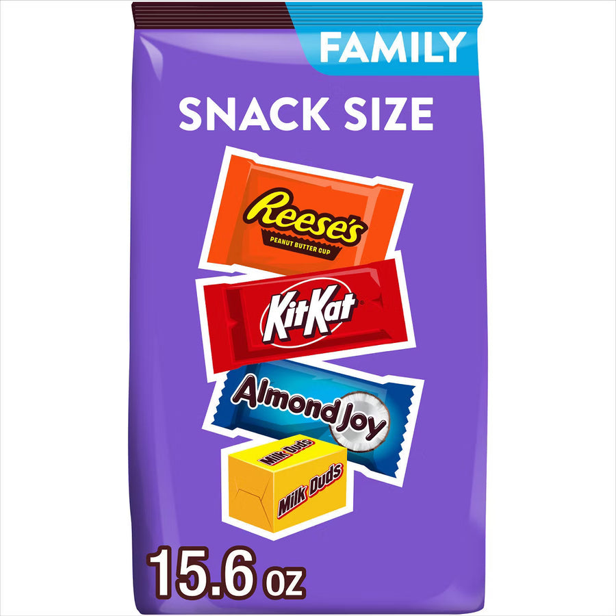 Hershey Assorted Chocolate Flavored Snack Size Candy — 15.6 oz. Bag, Pick Pack Size