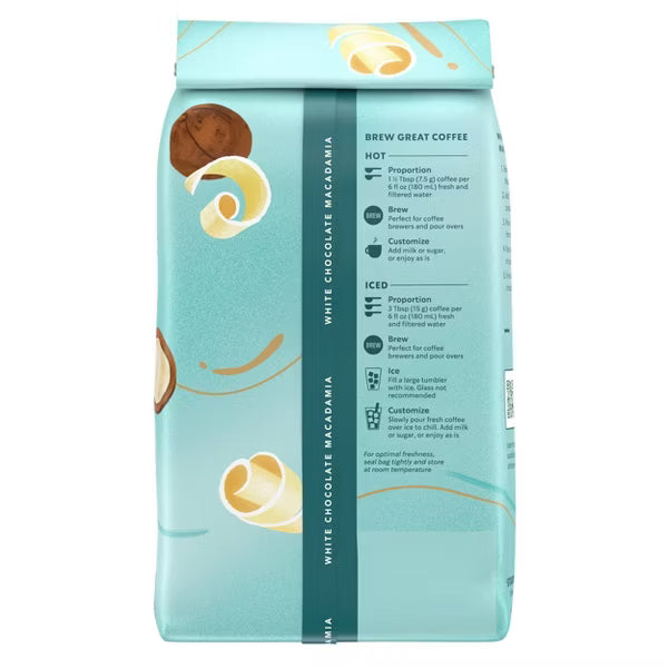 Starbucks White Chocolate Macadamia Light Roast Ground Coffee – 11 oz