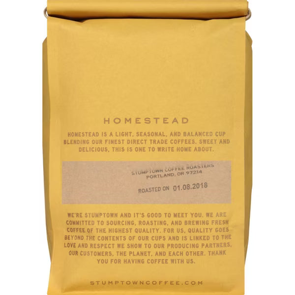Stumptown Homestead Blend Whole Bean Coffee – 12 oz
