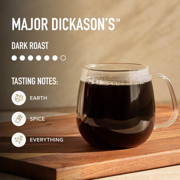 Peet’s Major Dickason’s Dark Roast K-Cup Coffee Pods – 10 Count