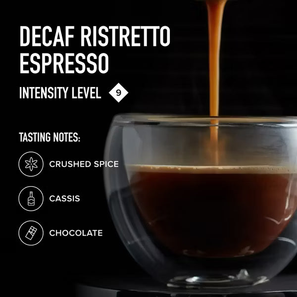 Peet's Coffee Ristretto Decaffeinato Espresso Capsules 10 Ct (Case of 10 Boxes / 100 Pods Total)