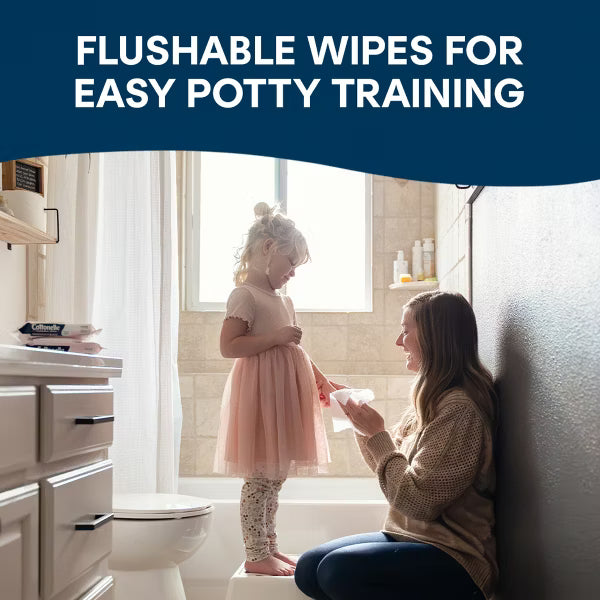 Cottonelle FreshCare Flushable Wet Wipes 8-Pack (336 Wipes Total)