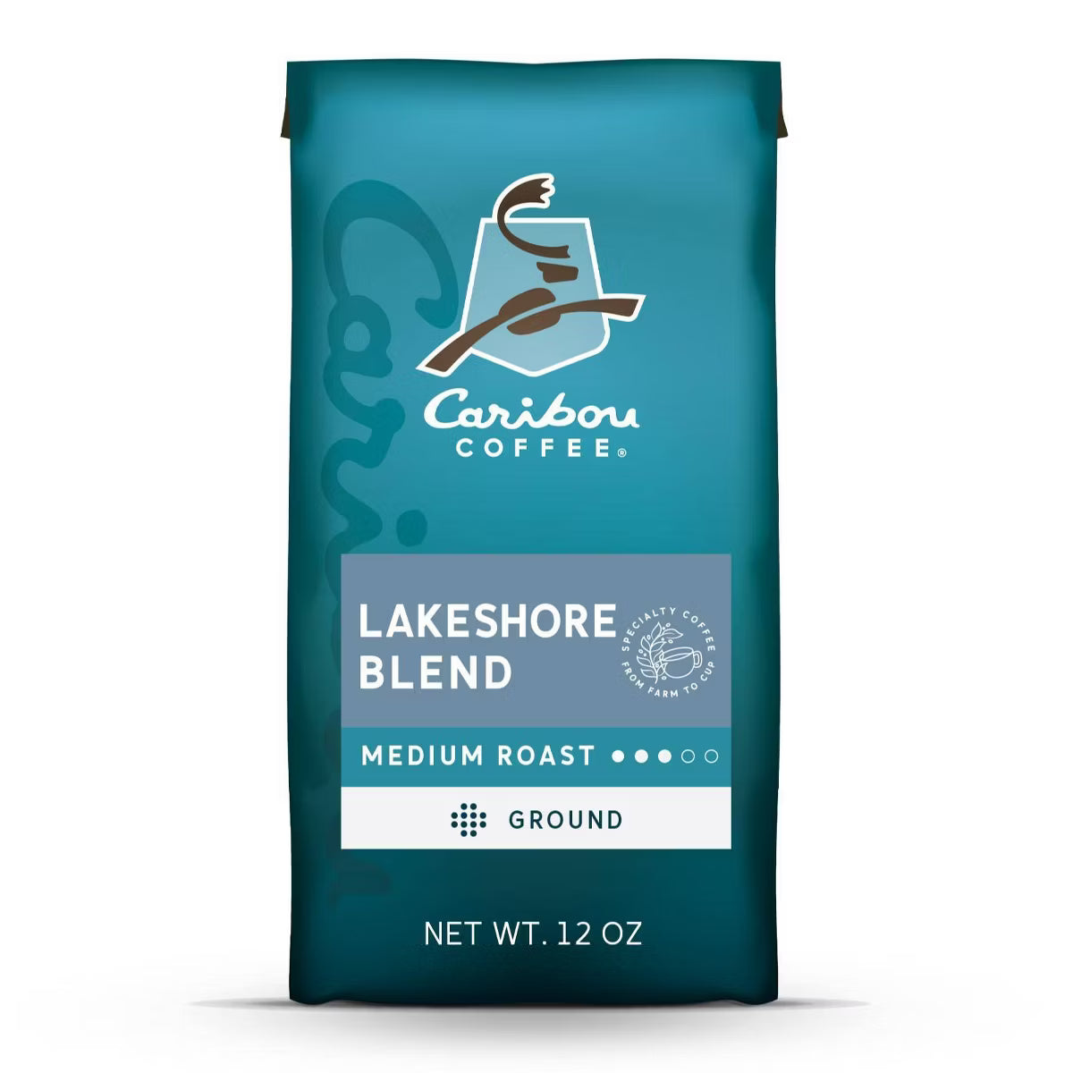 Caribou Coffee Lakeshore Blend Medium Roast Ground Coffee – 12 oz