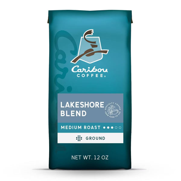 Caribou Coffee Lakeshore Blend Medium Roast Ground Coffee – 12 oz