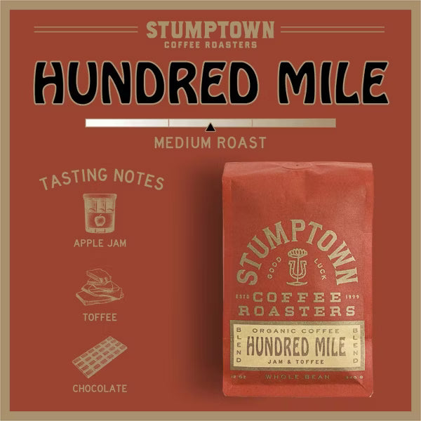 Stumptown Hundred Mile Whole Bean Coffee – 12 oz