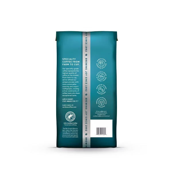 Caribou Coffee Lakeshore Blend Medium Roast Ground Coffee – 12 oz