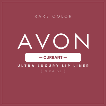 AVON Ultra Luxury Lip Liner — Currant | Rare Discontinued Shade (.04 Oz)