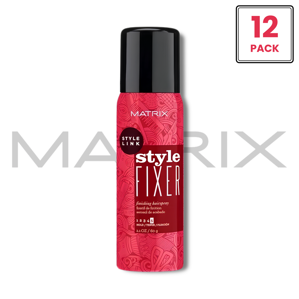 Matrix Style Fixer Finishing Hair Spray — Level 5 Hold, 2.1 Oz (Multi-Pack Bundles)