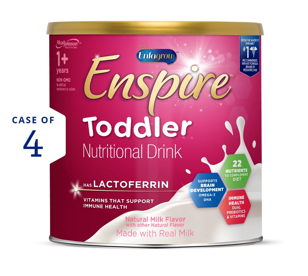 Enfagrow Enspire Toddler Nutritional Drink Natural Milk Powder 24 oz (Case of 4)