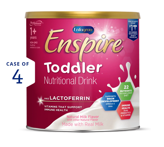 Enfagrow Enspire Toddler Nutritional Drink Natural Milk Powder 24 oz (Case of 4)