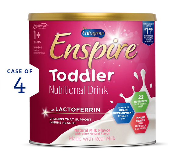 Enfagrow Enspire Toddler Nutritional Drink Natural Milk Powder 24 oz (Case of 4)