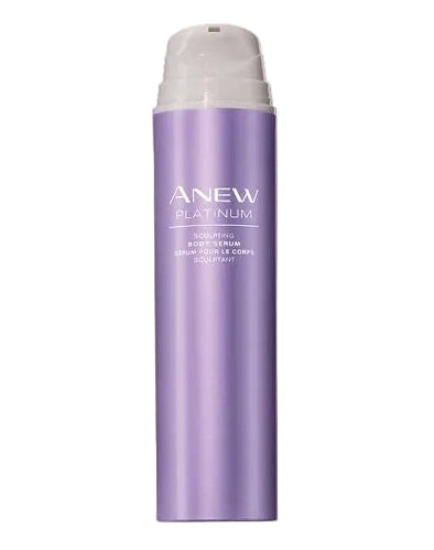 Purple bottle of Anew product on a white background