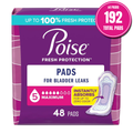 Poise Fresh Protection Maximum Absorbency Pads – 192 Count