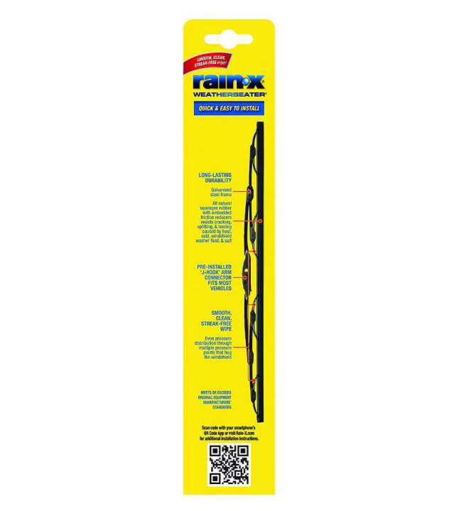 Rain-X WeatherBeater Wiper Blade single carded retail pack