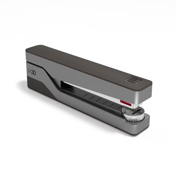 TRU RED Premium Desktop Stapler – 30-Sheet Capacity, Gray/Red
