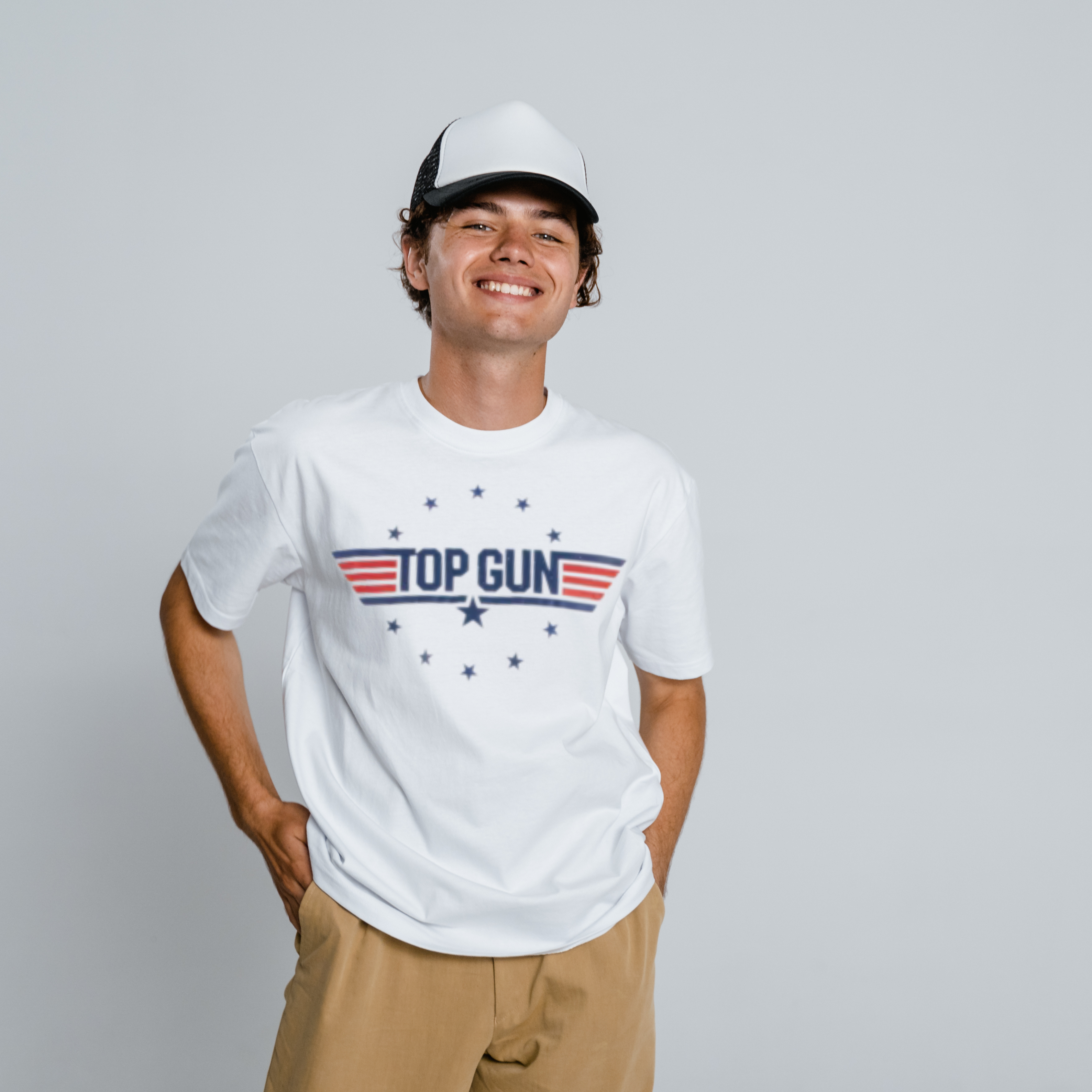 Top Gun Men’s Graphic T-Shirt – Black, Size 2XL