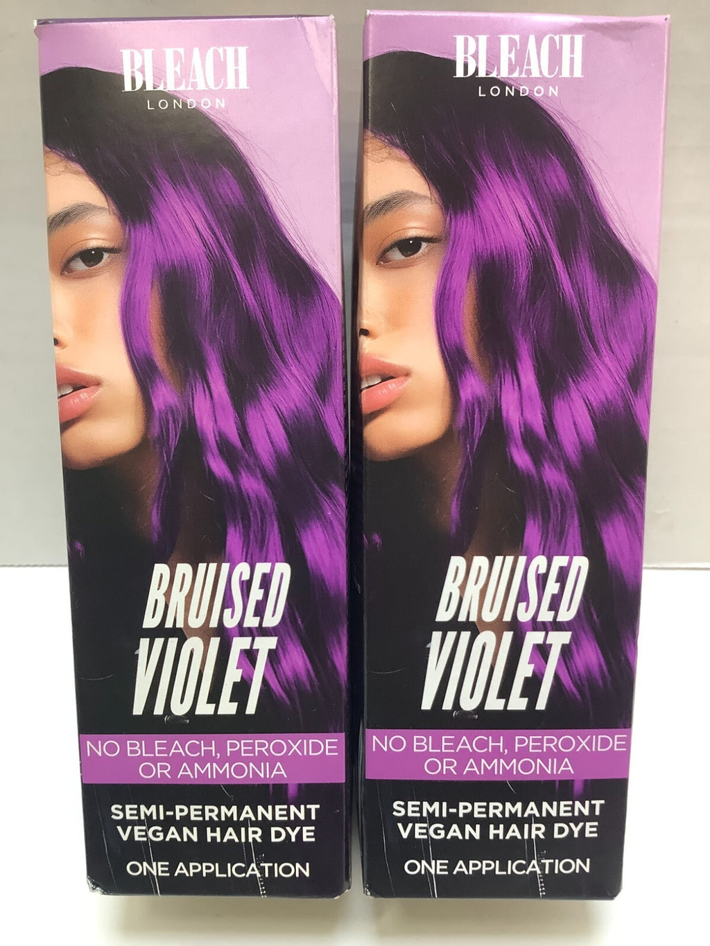Bleach London Bruised Violet Semi-Permanent Vegan Hair Dye – 2 Pack