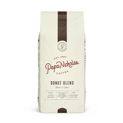 PapaNicholas Donut Blend Light Roast Ground Coffee