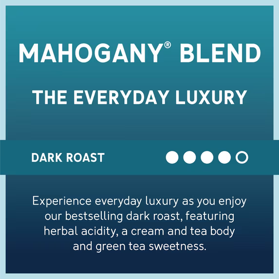 Caribou Mahogany Blend Dark Roast Ground Coffee – 20 oz