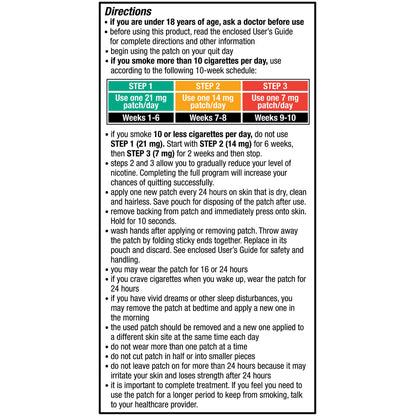Equate Nicotine Transdermal System Step 1 — 21mg, 14 Count Clear Patches (Stop Smoking Aid)