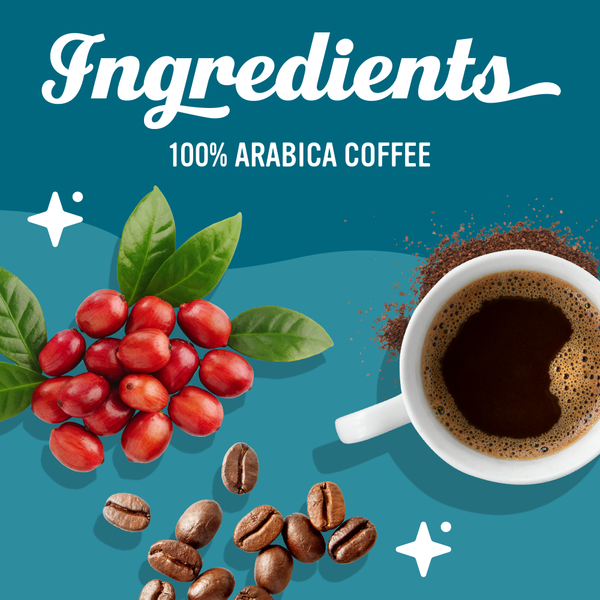Caribou Coffee Fireside Blend Dark Roast Ground Coffee – 6 Bags, 12 oz Each