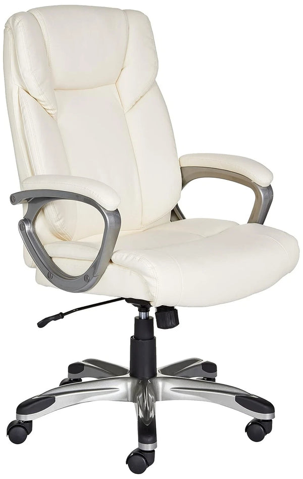 Amazon Basics High-Back Executive Office Chair – Cream