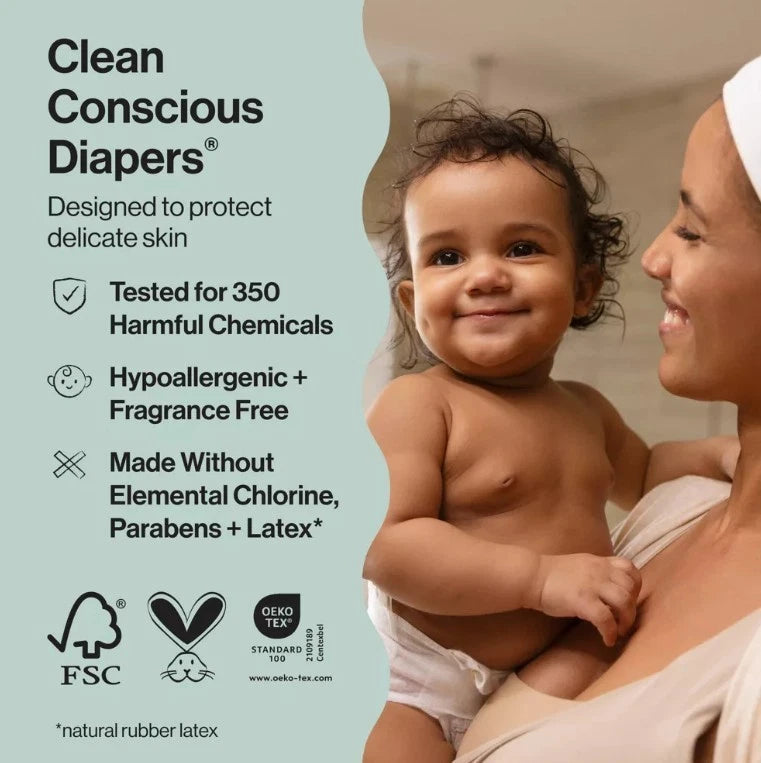 The Honest Company Clean Conscious Diapers – Size 5, 84 Count